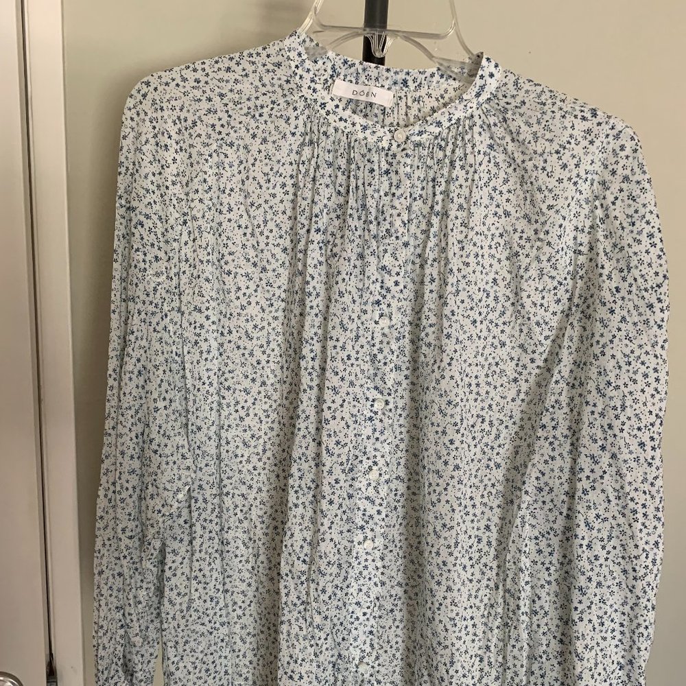 Doen Jane Blouse -Blue Baby Kate - Size Small